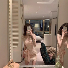 杜総家がやめられないのは感覚だ! 気質の優しいレースの夢の中の情のスカートは腰の女性のワンピースを収めます。