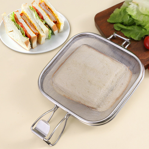 Japanese Sandwich Press Baking Rack Toast Sandwich Maker Home Toast Baking Oven Stainless Steel BBQ Rack