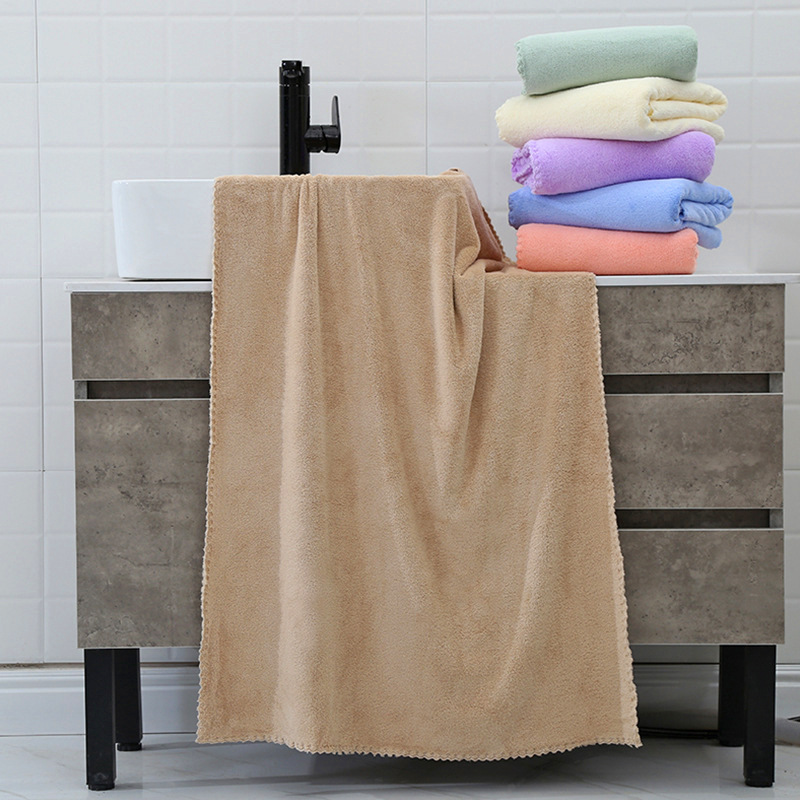 coral beach bath towel for home use