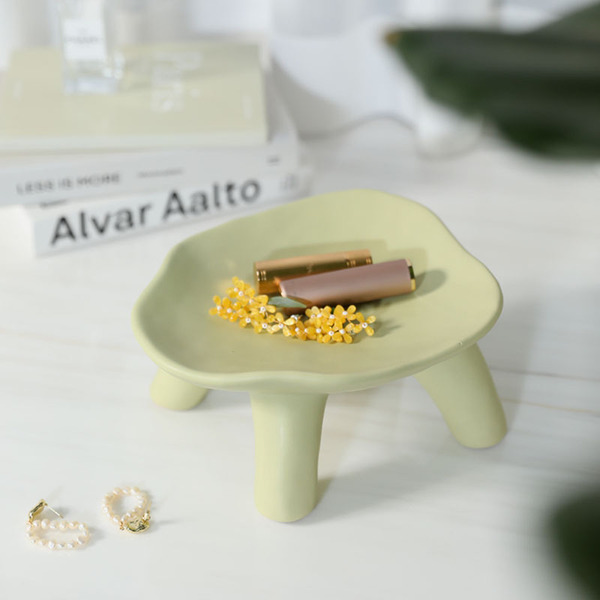 Cream brand ceramic storage system for living room for keys