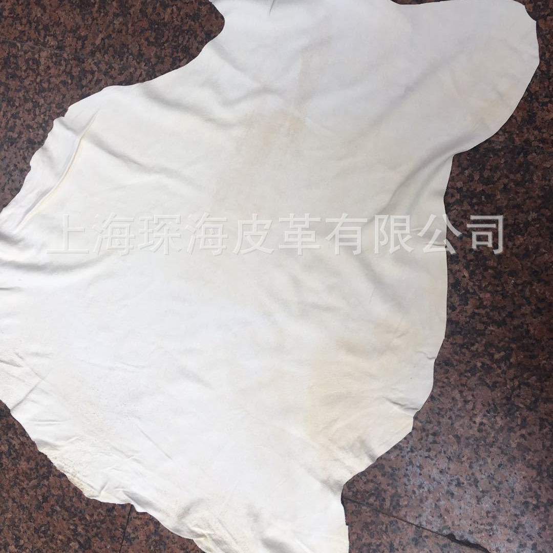 麂皮绒 真皮皮料 手工DIY 擦玻璃神器 白色