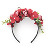 Christmas Mori female antlers hair hoop immortal festive jewelry elk hair clip plush hair card flower elves hair hoop