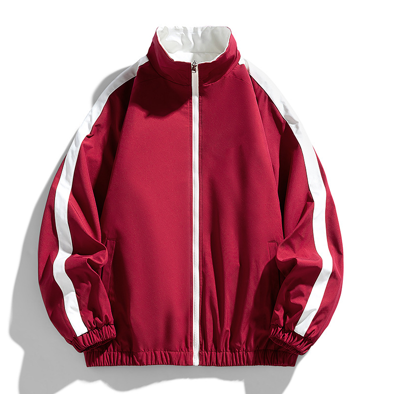 二开新款双面穿夹克男士外套宽松户外服青少年学源头厂家