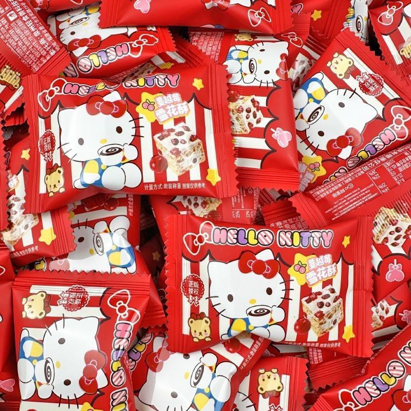 サンリオ ハローキティ クランベリー スノーフレーク クリスピー ハローキティ かわいい ウェディング キャンディ ミルク キャンディ スナック マッチング|undefined