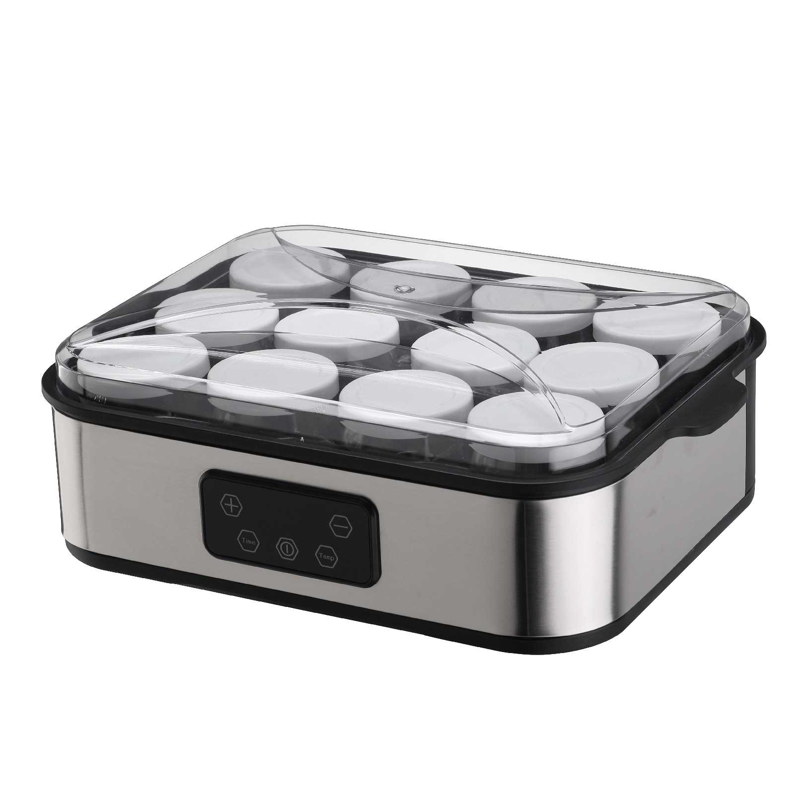 12 tazas de máquina de yogur mermelada helado yogur pudín desayuno máquina de fermentación YOGURT MAKER para uso transfronterizo