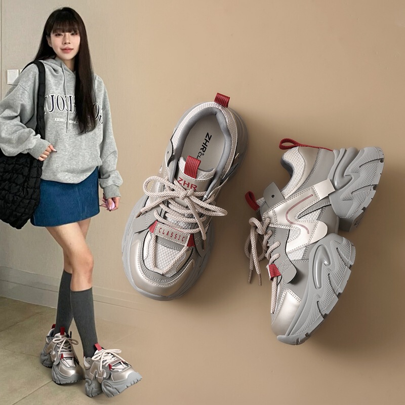 Zhr Thick-Soled Dad Shoes for Women, 2026 Spring New Model, Height-Increasing Purple Outdoor Sports Casual Shoes for Petite Individuals Zhr Thick-Soled Dad Shoes for Women, 2026 Spring New Model, Height-Increasing Purple Outdoor Sports Casual Shoes for Petite Individuals