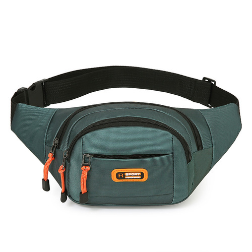 Construction site work wear-resistant portable mobile phone bag multi-functional chest bag new waist bag men and women large capacity waterproof crossbody bag