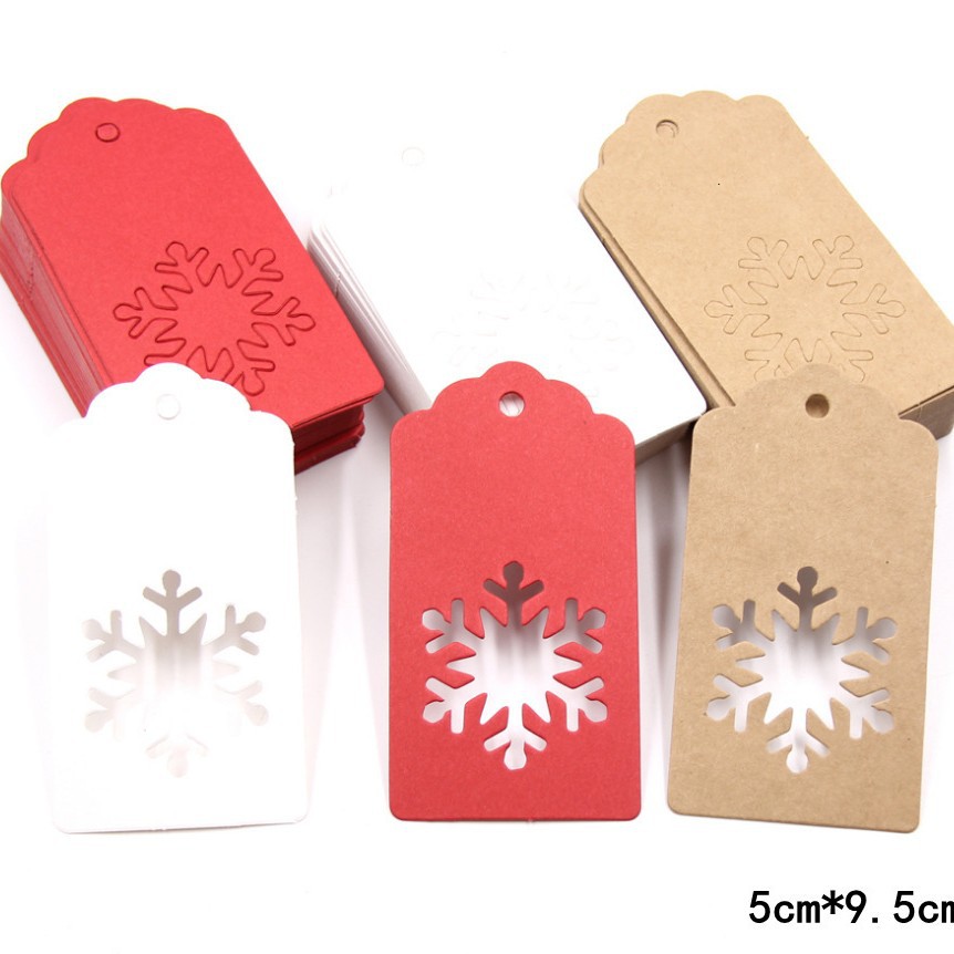 现货圣诞组合套装波浪头雪花麋鹿圣诞树镂空牛皮纸吊牌卡片亚马逊