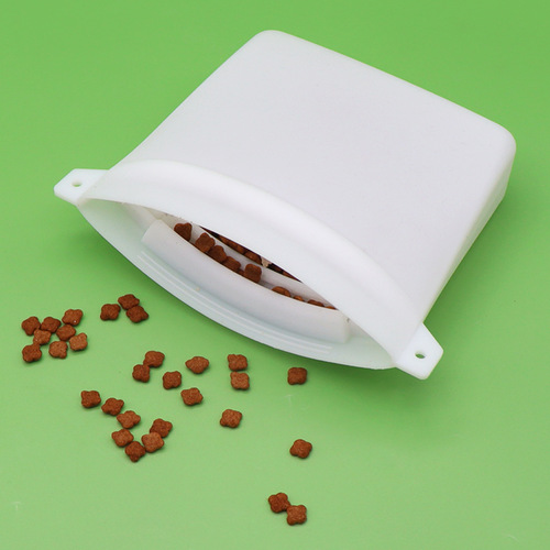 New silicone dog food bag for pets, outdoor airtight moisture-proof dog snack bag, training bag, dog walking bag