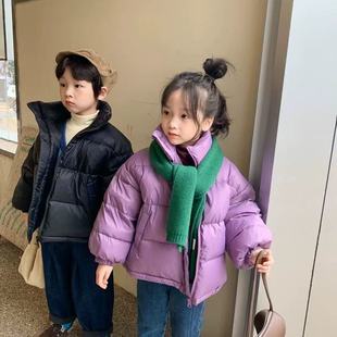 New Korean-Style Short Puffer Jackets for Toddlers and Children, Boys and Girls, Warm Clothing for Older Children, Baby Coats