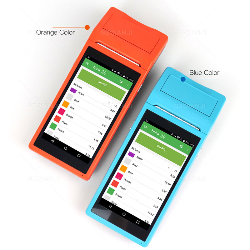 HOLYHAH移动手持收银机打印一体机NFC手持盘点机英文handheld pos