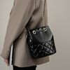 Classic silver chain, small one-shoulder bag, genuine leather, Chanel style, chain bag, high-end