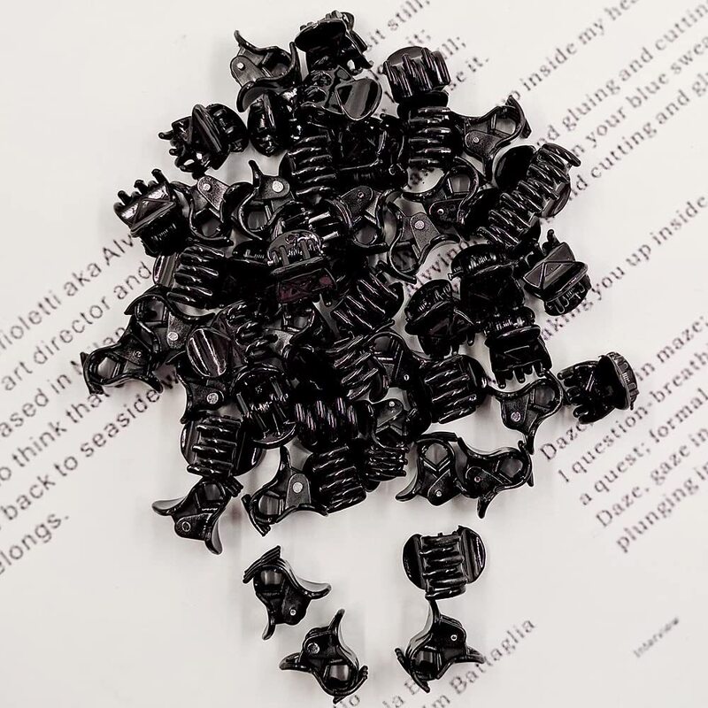 1.5cm黒色のミニクリップがシンプルで、トップクリップの底クリップが国境を越えて爆発したDIYヘアピンの爪が壊れたヘアピン|undefined