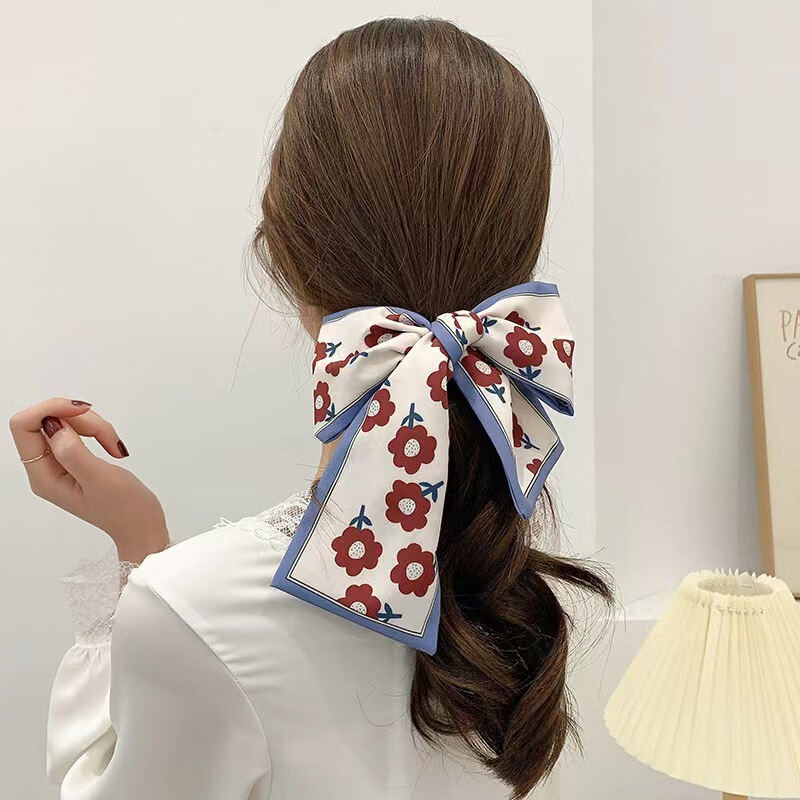 新商品の長条の小さいシルクのタオルのヘアバンドの女性の両面の優雅な紐付けのカバンのリボンのリボンのリボン|undefined