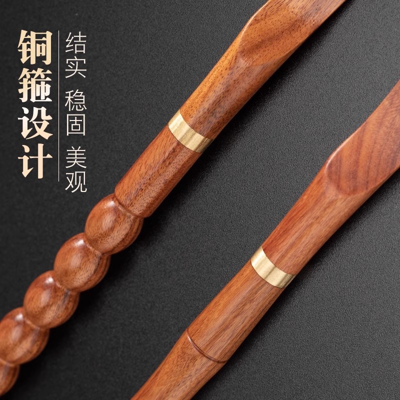 Rascador de espalda portátil de bambú para rascarse sin necesidad de ayuda, adecuado para personas de mediana edad y mayores, para rascar la espalda y la cabeza, para uso doméstico.