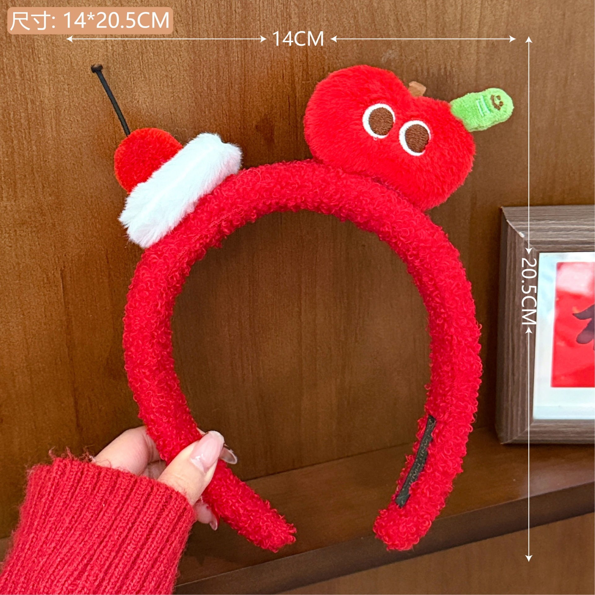 Accesorios para el cabello con diseño de león para el Año Nuevo, diademas rojas de felpa, pinzas para el cabello, horquillas con diseño de muñeca de dibujos animados para niñas, pinzas de pico de pato.
