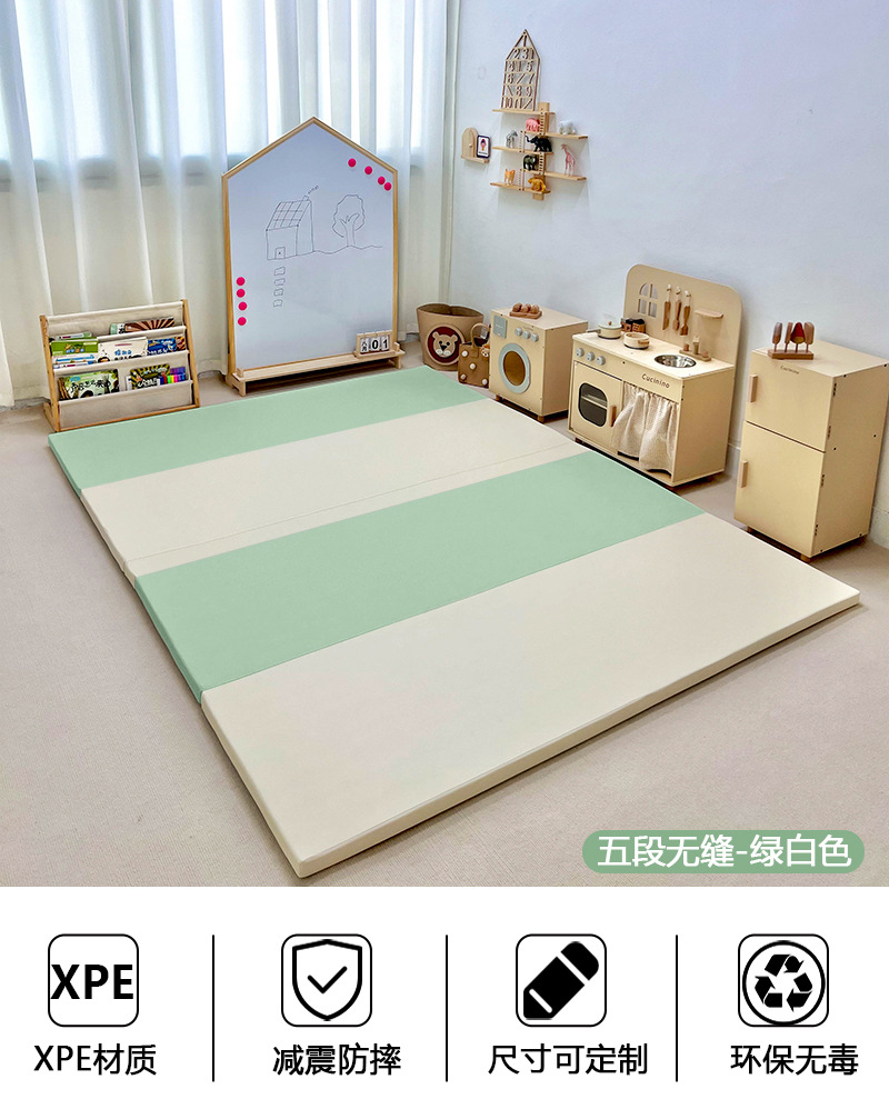 5 원활한 녹색 흰색 바닥 매트