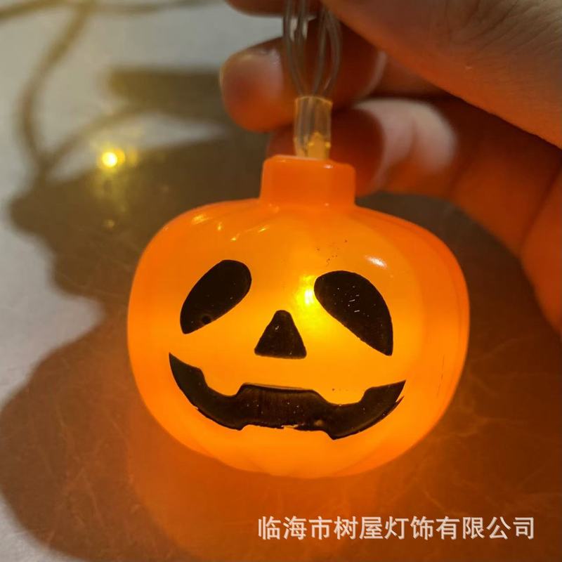 人気LEDクロスボーダーアマゾンハロウィンデコレーションパンプキンゴーストライトストリング装飾飾り付け吊り下げ飾りハロウィンデコレーション|undefined