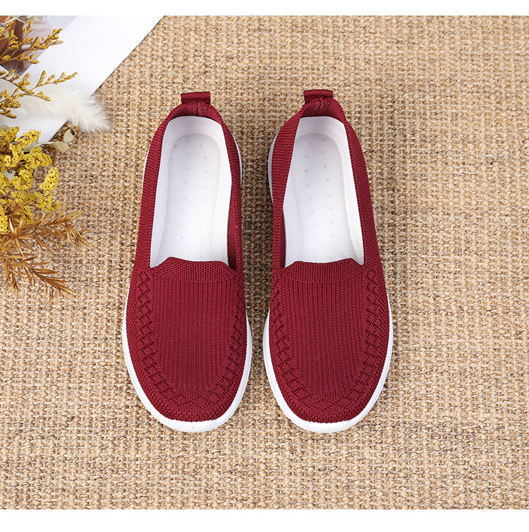 Staré pekingské látkové boty, dámské lehké, prodyšné a protiskluzové boty středního věku s plochou podrážkou, ležérní sportovní boty, dámské boty_voghion.com