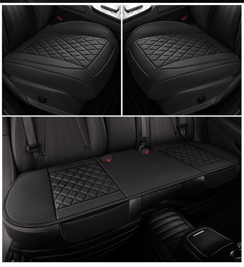 Car Seat Cushion, Breathable and Wear-Resistant Seat Cushion, Full Leather, Universal for All Seasons, Car Seat Cushion, Car Ventilated Seat Cushion