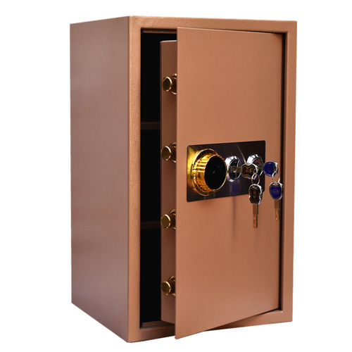 Anti-theft home small safe for the elderly old-fashioned mechanical office hospital double lock safe 25/35/45/60