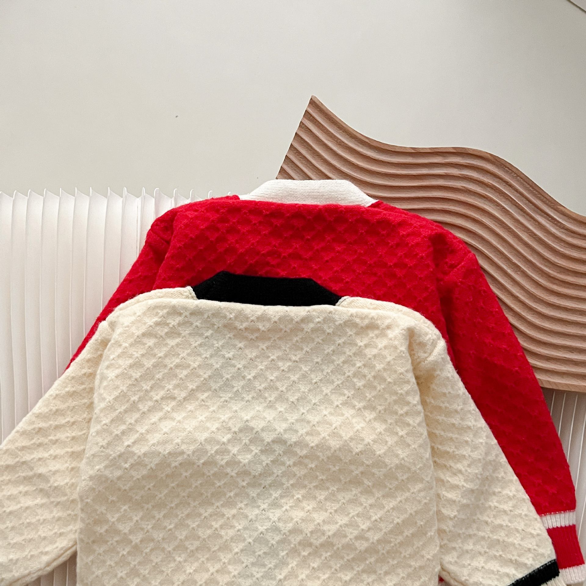 JINYONG Girls' Korean Edition Autumn Fashionable Small Fragrance Sweater Cardigan Flare Pants Knitted Two Piece Set_voghion.com