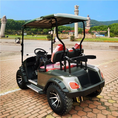 Elektrikli qolf avtomobilləri security patrol car building