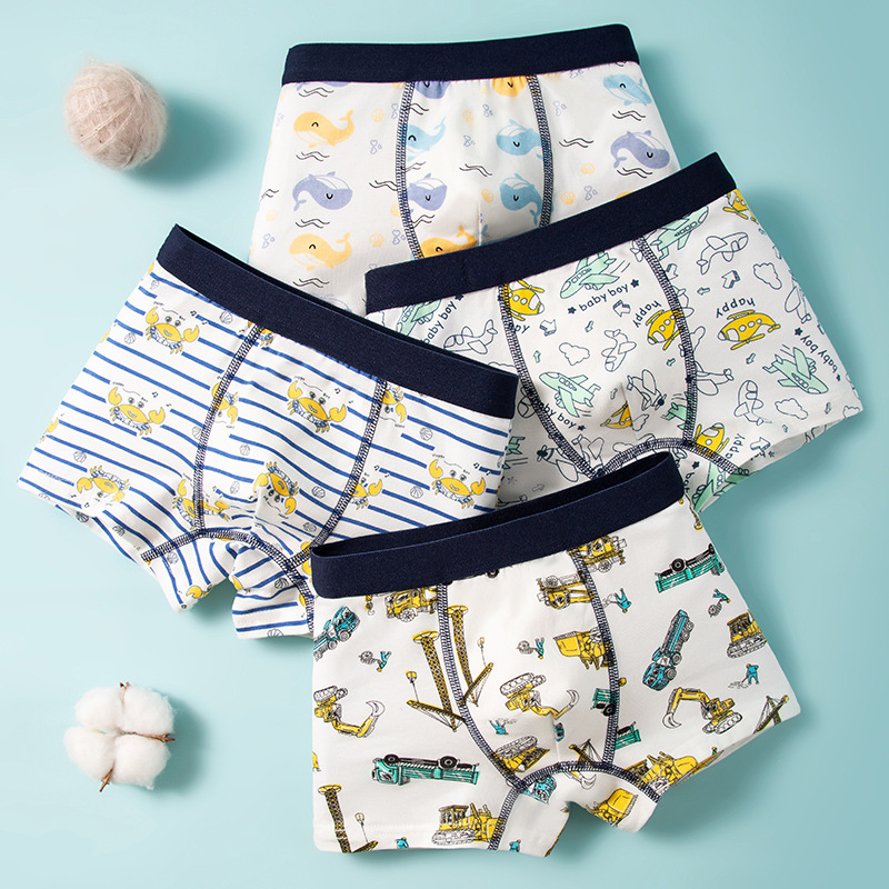 Ropa interior para niños pantalones cortos de boxeador para niños Clase de verano Pantalones cortos de boxeador de algodón puro al por mayor pantalones de adolescentes entrega de una sola pieza