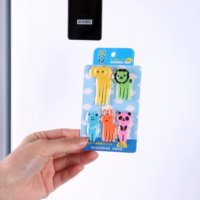 Пfr magnetic fridge magnet, cartoon fruit fork, elephant
