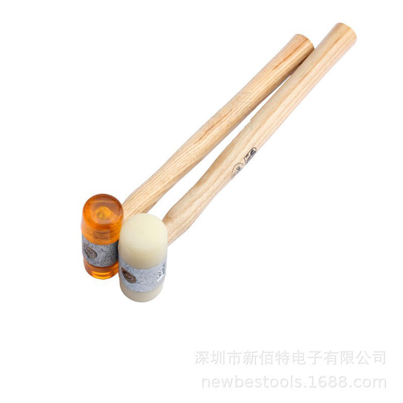 GERMANY黄胶锤 5-40木柄尼龙锤可换锤头无伤装配【优势批发】