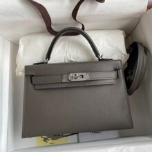 女士包包掌纹迷你mini二代凯莉包手提单肩斜挎包简约高级感小方包
