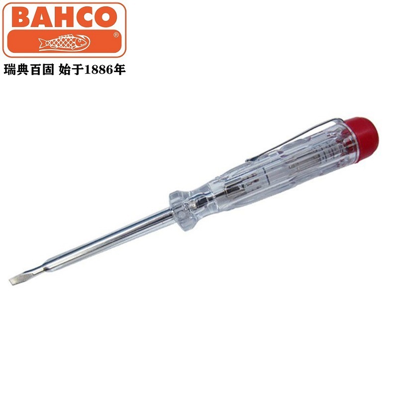 BAHCO百固测电笔螺丝刀德国进口电工专用测电压806-1-1 8045LVDE