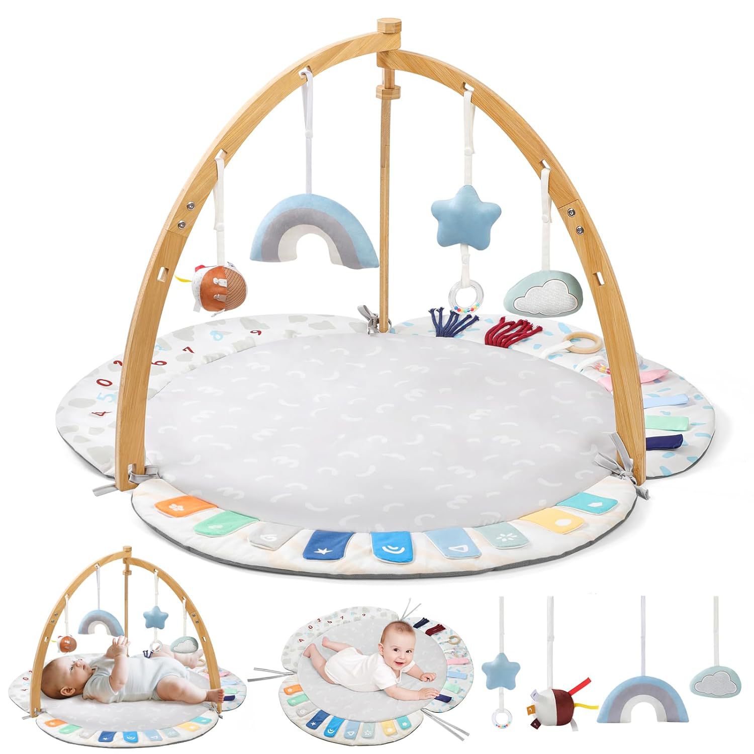 Factory Customized Baby Play Gym with Foldable Mat Frame Activity Center Easy to Install and Clean