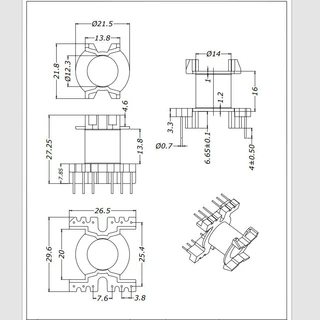 PQ2625W-1  变压器骨架 电木骨架定制批发