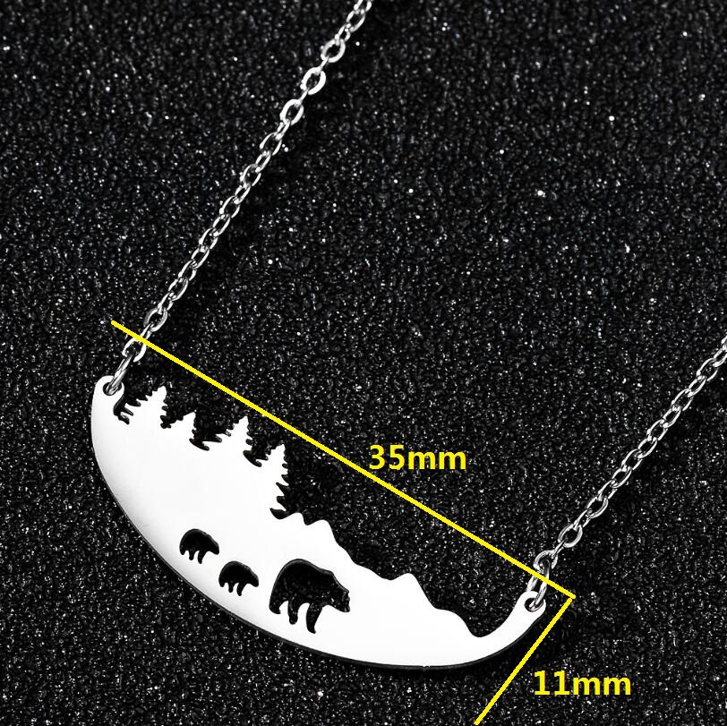 Wolf, Cat, Bird Pattern Women'S Gender Retro Wolf Cat Bird 201 Stainless Steel Plating Hollow Out 18K Gold Plated Women'S Pendant Necklace