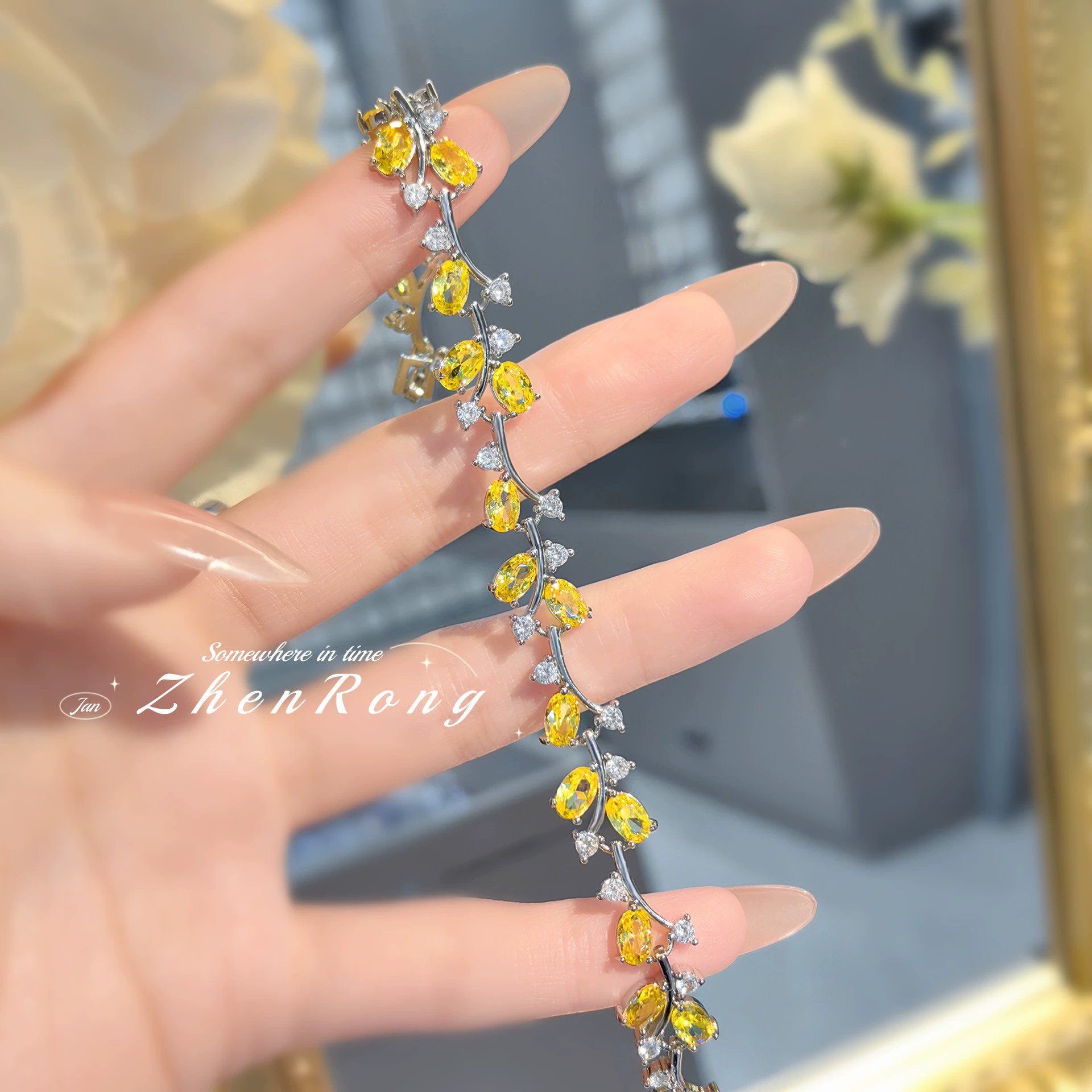 Модный кристаллический браслет, ногтей sequins со вставками циркона