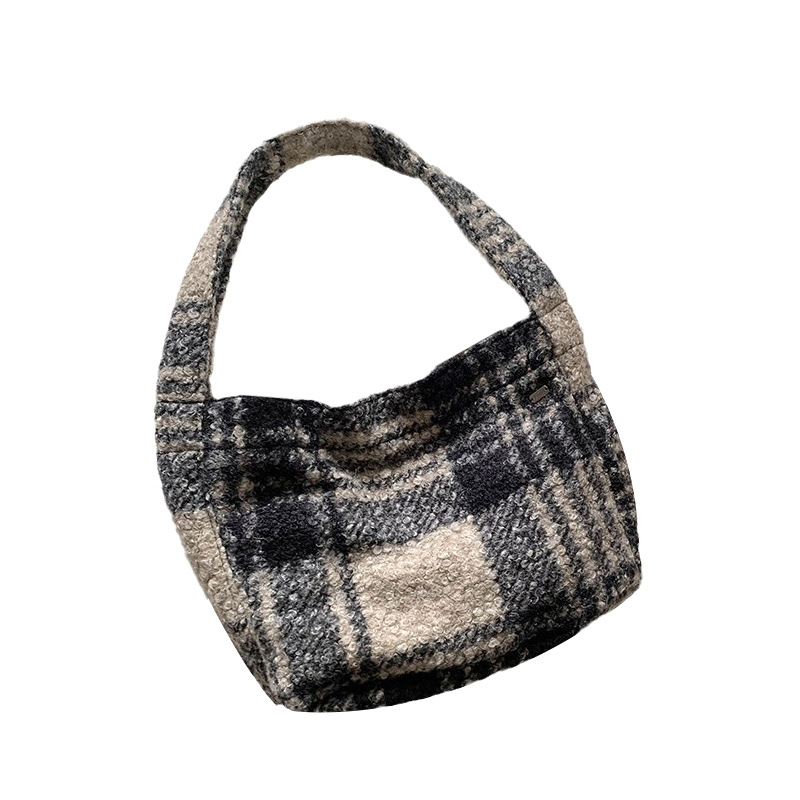 Dongdaemun, Corea del Sur, nueva moda, imitación de cordero, lana de felpa, bolso de hombro de gran capacidad, estampado de leopardo, bolso de muñeca