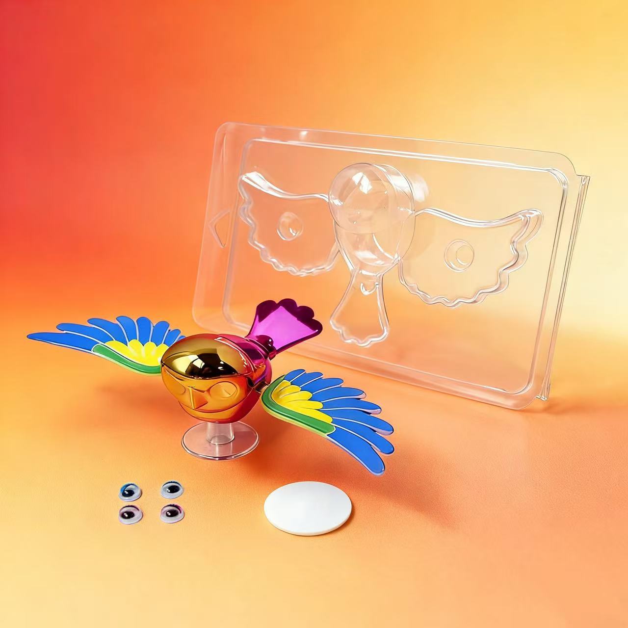 [Alas móviles con pájaros voladores] 3D decoración tridimensional espejo retrovisor de automóvil viento libre de electricidad juguetes creativos para automóviles image 9