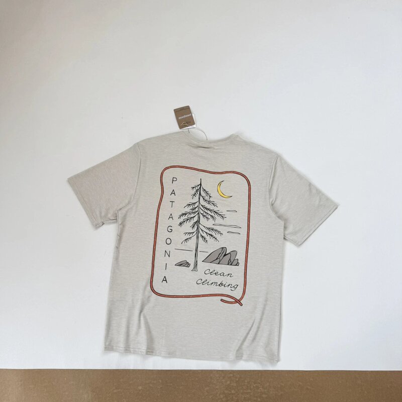 C1 Quick-Drying Series #   Pat@ Forest Rock Elements Stretchy Quick-Dry Smooth Cool Comfort Short Sleeve T-Shirt