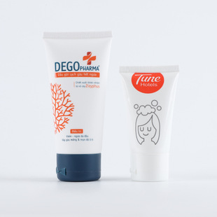 White Facial Cleanser Hose Packaging Screw Flip Cap Squeeze Facial Cleanser Soft Tube Bottle Shampoo Lotion Sample Empty Bottle