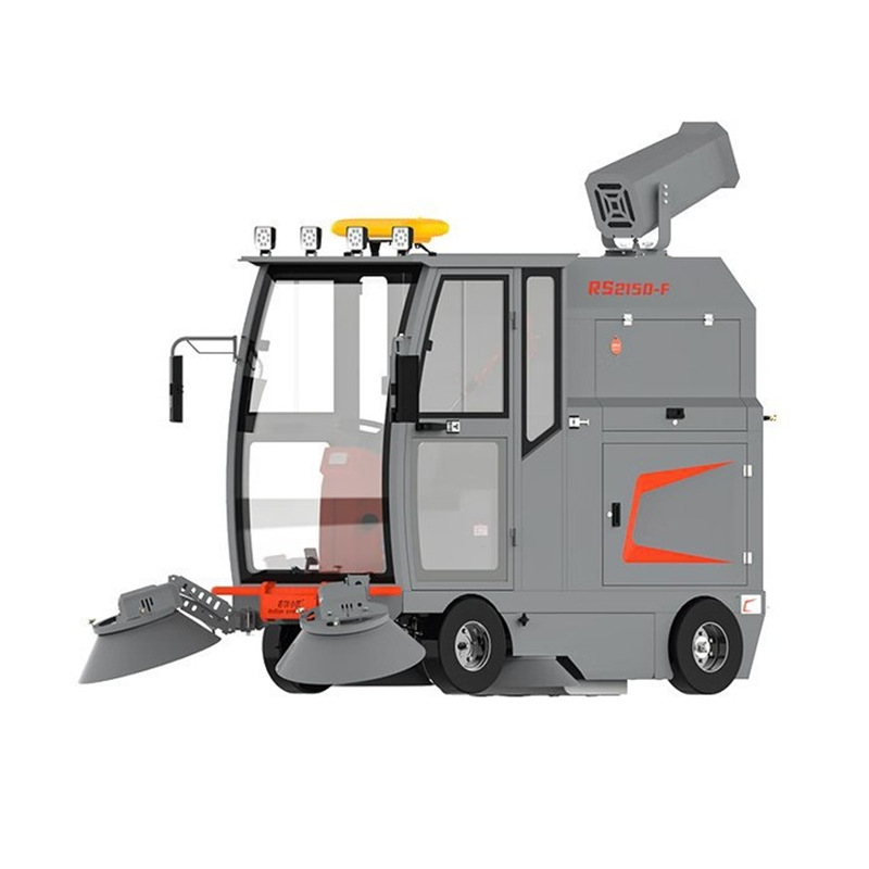 睿联小匠驾驶式全封闭扫地车R-S2150-F 48V 锂电池 不锈钢款