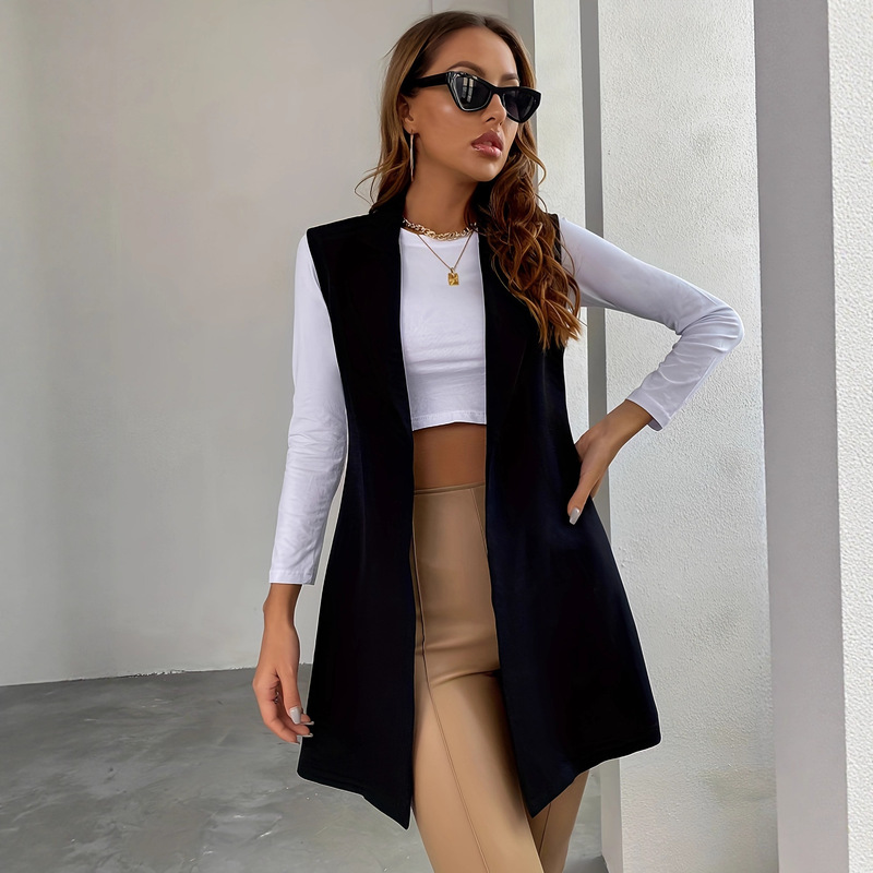 European and American Cross-Border Fashion Women's Clothing 2025 Spring and Summer East Amazon New Women's Vest Suit Jacket Manufacturer Batch European and American Cross-Border Fashion Women's Clothing 2025 Spring and Summer East Amazon New Women's Vest Suit Jacket Manufacturer Batch