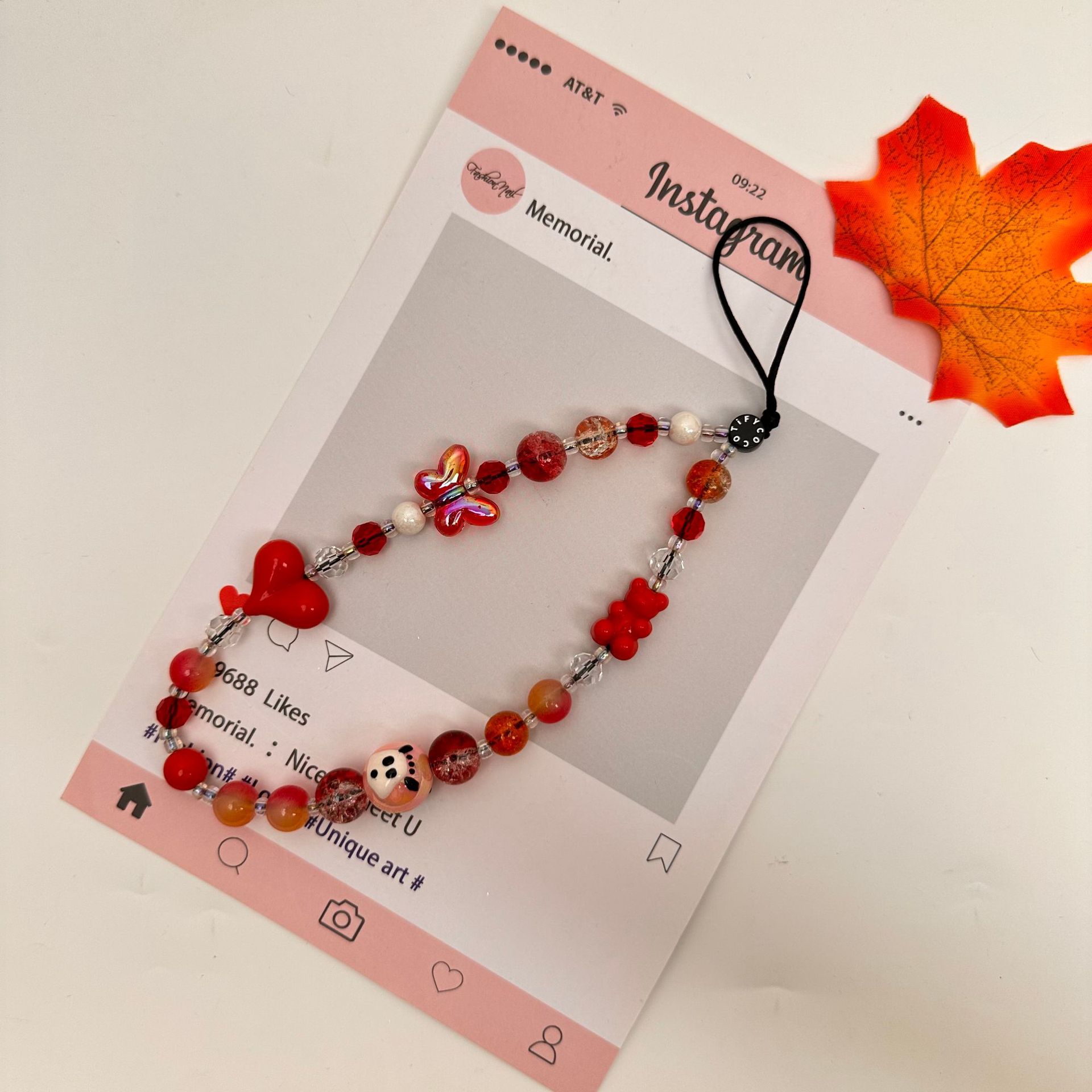 Moda simple amor serie de nubes de cadena de teléfono móvil bolso de cadena de teléfono móvil bolso de llavero colgante corto nicho diseño