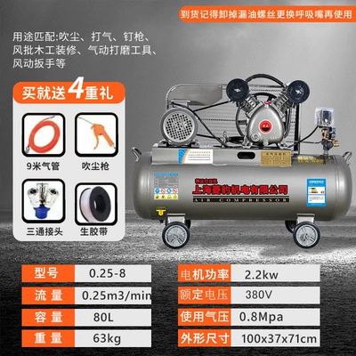 Air Pump, Hava kompressorları - 22kw-two-cylinder-025-8-three-phase-all-series-pure-copper-motor