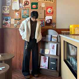 座山雕棉服短款外套美式cleanfit潮牌一件过冬