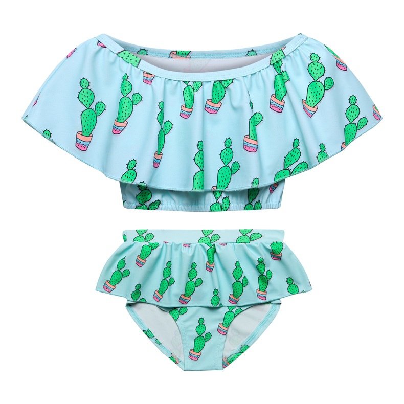 2021 new pattern summer refreshing girl Fission Swimsuit suit Europe and America fashion Large girl Fission Swimsuit SR37
