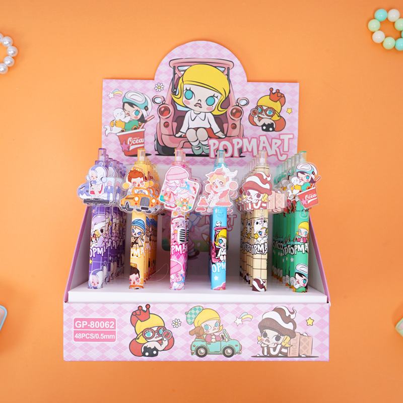 GP - 80008 miel Nieve Ice City parche pulsar lápiz móvil Kapibara Kulomi alto valor de la cara estudiante lápiz neutro 0.5