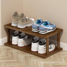 QW1i鞋架家用室内窄款省空间宿舍实木简易鞋柜多层鞋架子门口置物