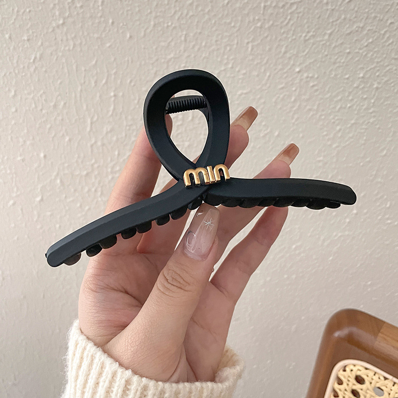 Clip de agarre, gran cantidad de cabello, horquilla esmerilada, horquilla simple, horquilla de tiburón, nuevo y exquisito tocado de alta gama, horquilla femenina