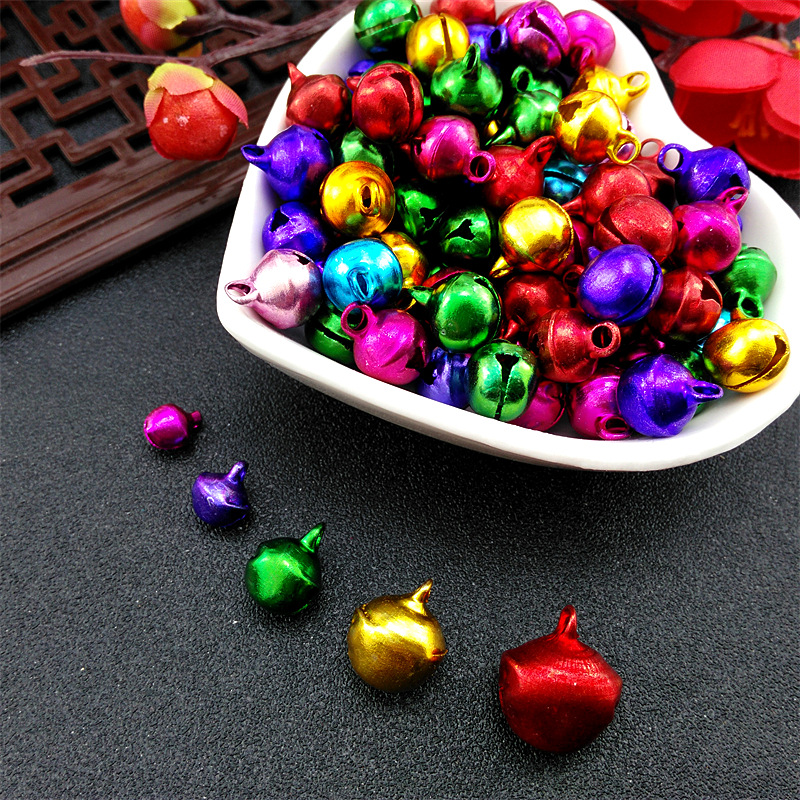 Colorful Aluminum Bell Wholesale DIY Jewelry Accessories Bell Bracelet Anklet Pendant Pendant Dance Small Bell Pendant